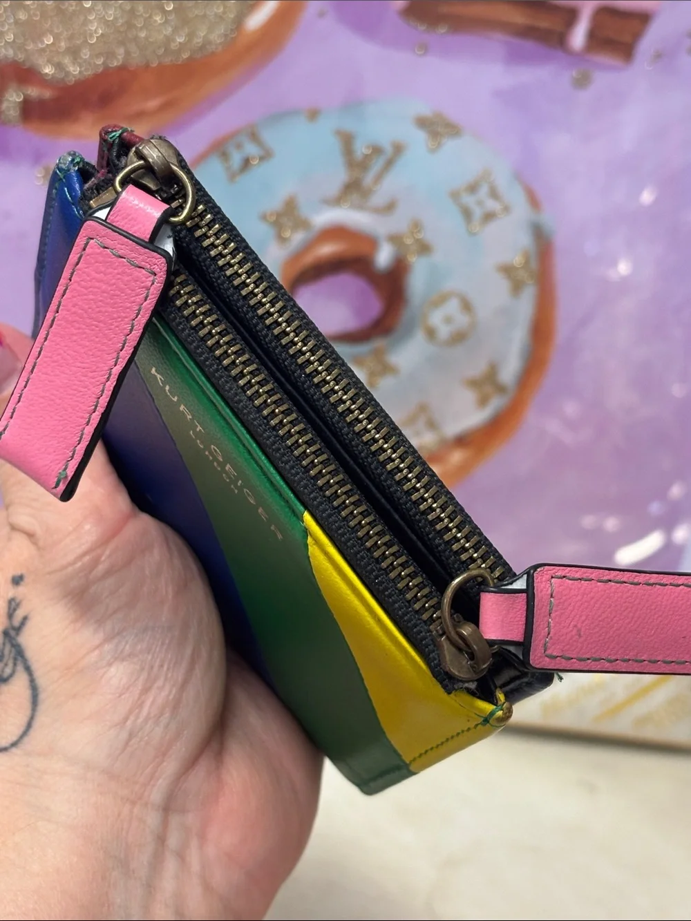 Kurt Geiger Rainbow🌈Zipper Wallet